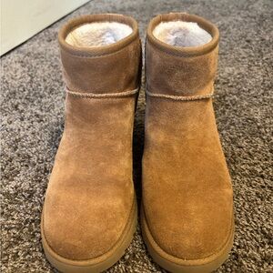 UGG Tan Suede Ankle Boots